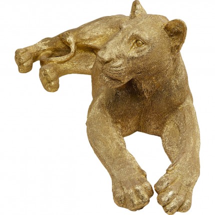 Deco lioness XL 113cm gold Kare Design