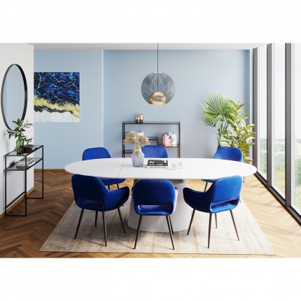 Stoel met armleuningen San Francisco blauw Kare Design