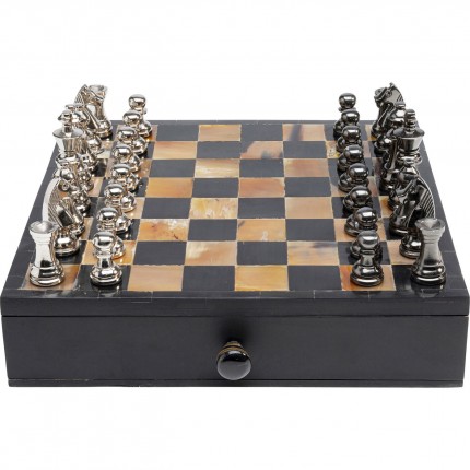 Chess Game Antique 36x33cm Kare Design