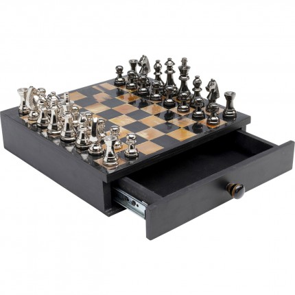 Chess Game Antique 36x33cm Kare Design