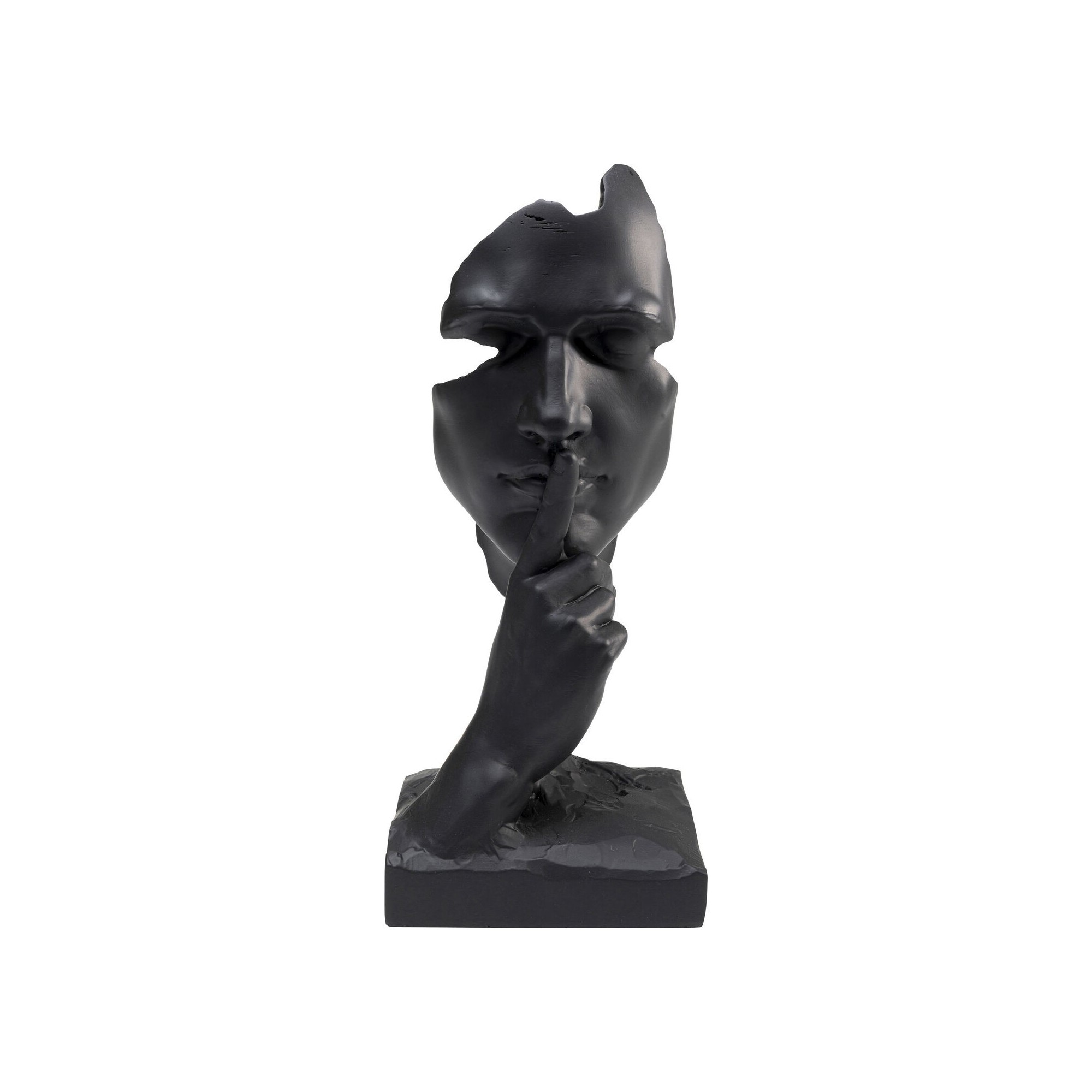 Objet décoratif Quiet Face noir 31cm