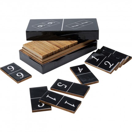 Domino Spel Zwart Kare Design