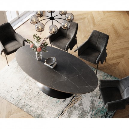 Eettafel Grande Possibilita 220x120cm zwart Kare Design