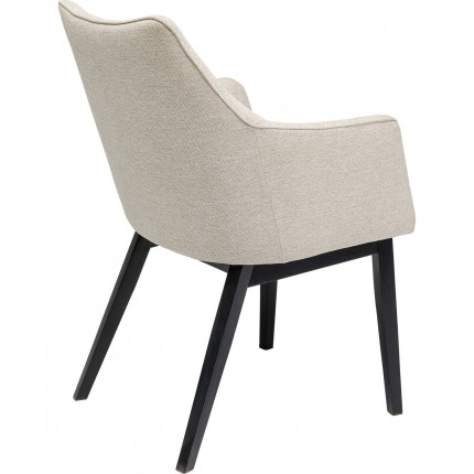 Chair with armrests Modino cream Kare Design