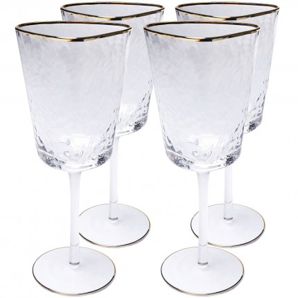 Red Wine Glass Hommage (4/set) Kare Design