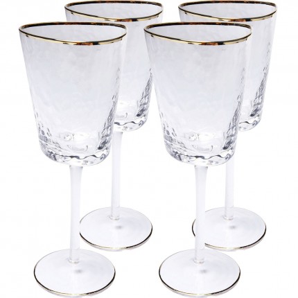 White Wine Glass Hommage (4/Set) Kare Design