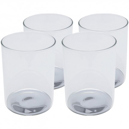 Waterglazen Electra zilver 11cm (4/set) Kare Design