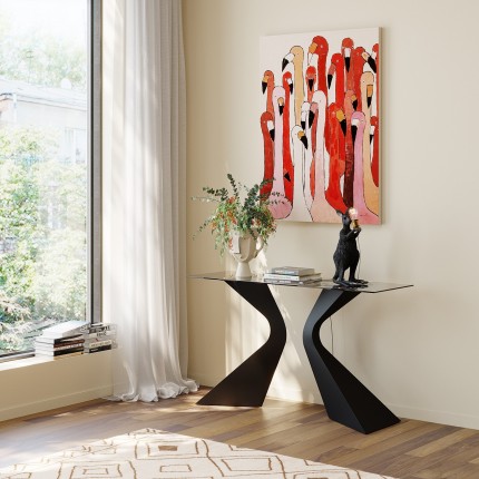 Console Gloria 140x45cm zwart Kare Design