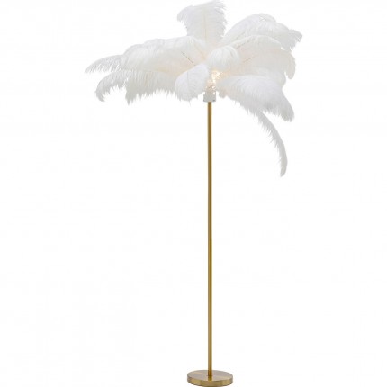 Floor Lamp Feather 165cm white Kare Design