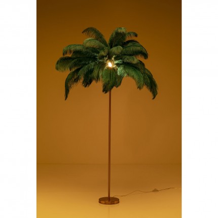 Floor Lamp Feather 165cm green Kare Design