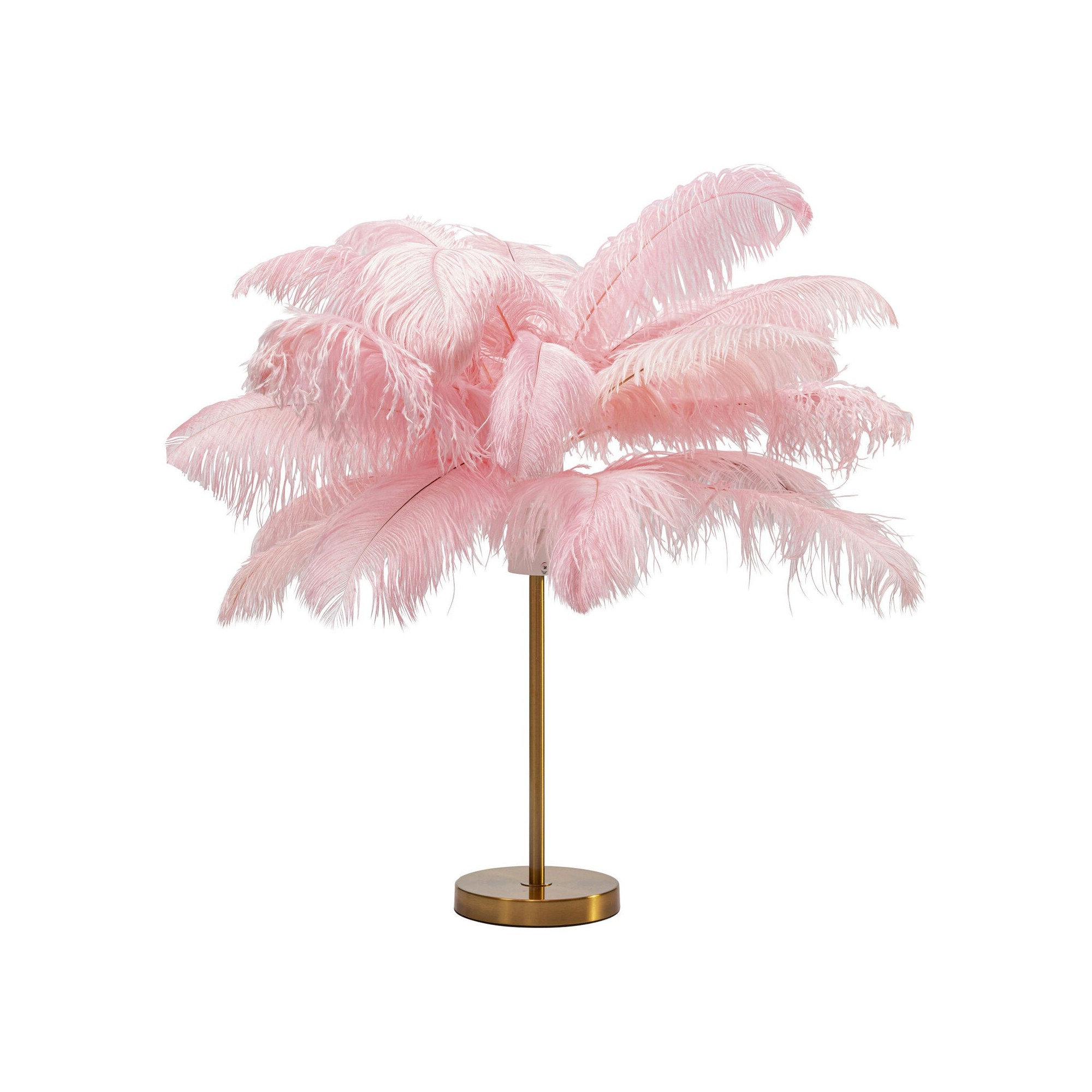 Lampe à poser Feather Palm fuchsia 60cm