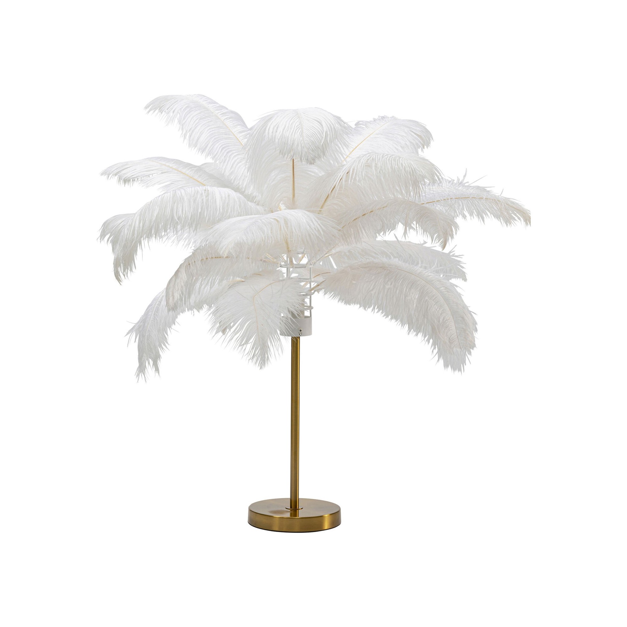 Lampe à poser Feather Palm blanc 60cm