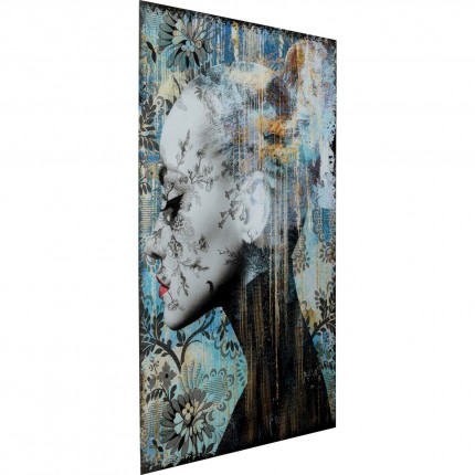 Wandfoto Lady Flower 100x150cm Kare Design