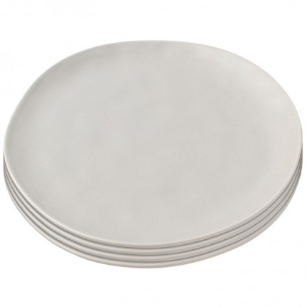 Plate Organic Grey Ø20cm (4/Set) Kare Design