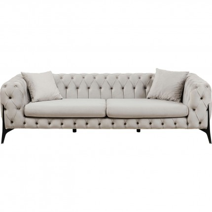 Sofa Bellissima 3-Seater Velvet Beige Kare Design