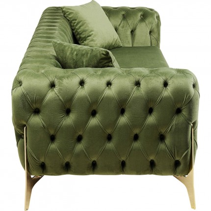 Sofa Bellissima 3-Zits fluweel Groen Kare Design