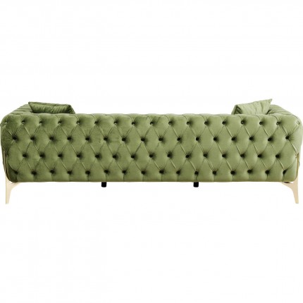 Sofa Bellissima 3-Zits fluweel Groen Kare Design