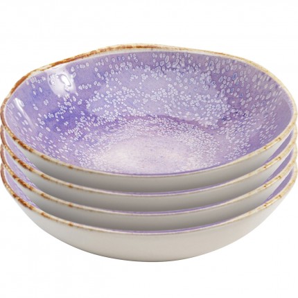 Plate Deep Shirley Violet Ø20cm (4/set) Kare Design