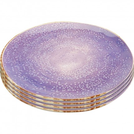 Plate Shirley Violet Ø20cm (4/set) Kare Design