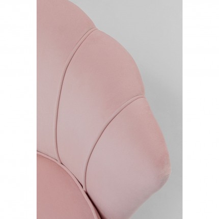 Sofa Water Lily 2-Zits fluweel roze en goud Kare Design