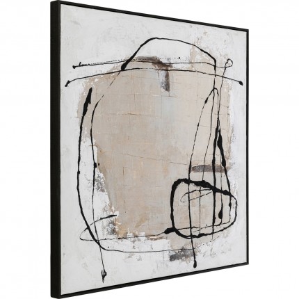 Painting Frame Dust 100x100cm grey Kare Design