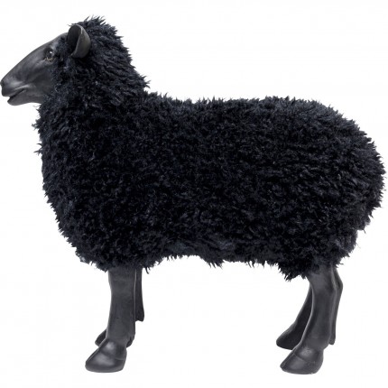 Decoratie schaap zwart 48cm Kare Design