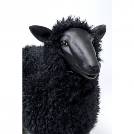 Decoratie schaap zwart 48cm Kare Design