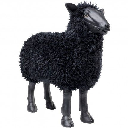 Decoratie schaap zwart 48cm Kare Design