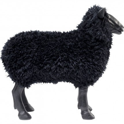 Decoratie schaap zwart 48cm Kare Design