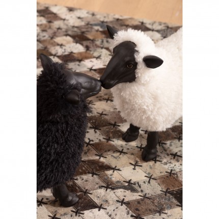 Decoratie schaap zwart 48cm Kare Design