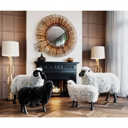 Decoratie schaap zwart 48cm Kare Design