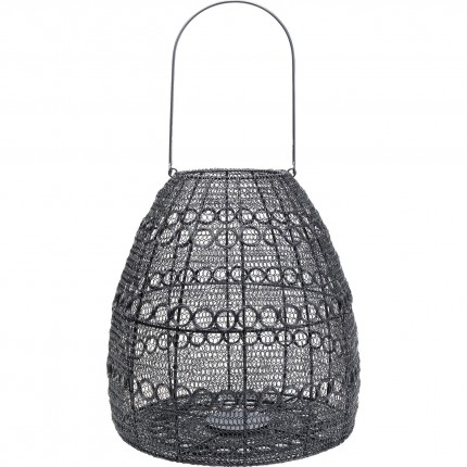 Lantern Hayat Cone black 37cm Kare Design