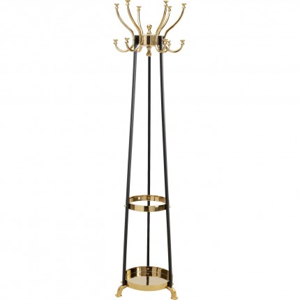 Coat Rack Luna black and gold Kare Design