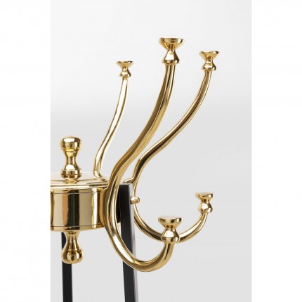 Coat Rack Luna black and gold Kare Design