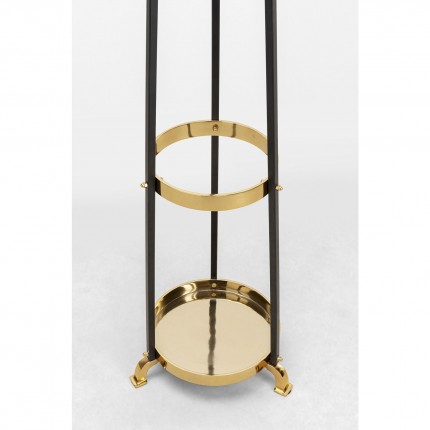 Coat Rack Luna black and gold Kare Design