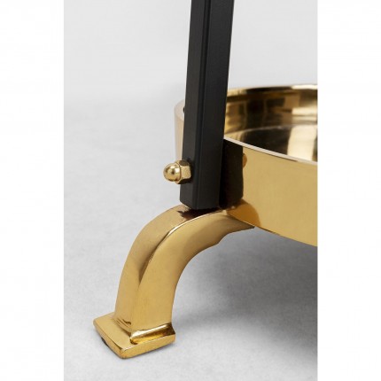 Coat Rack Luna black and gold Kare Design