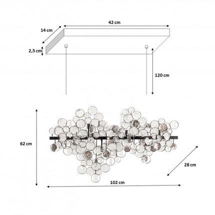 Pendant Lamp Clouds Clear Kare Design