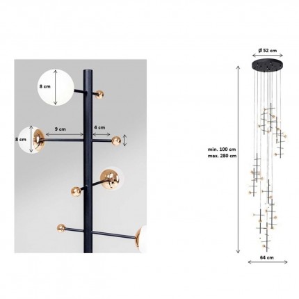 Pendant Lamp Trapez 280cm Kare Design