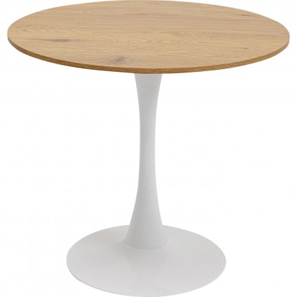 Eettafel Schickeria 80cm eik en wit Kare Design