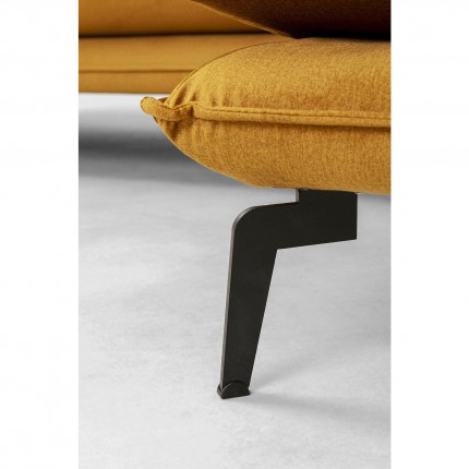 Corner Sofa Monza right velvet ocher Kare Design