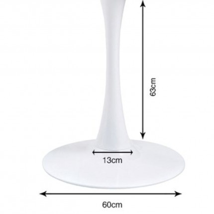 Eettafel Schickeria 110cm eik en wit Kare Design