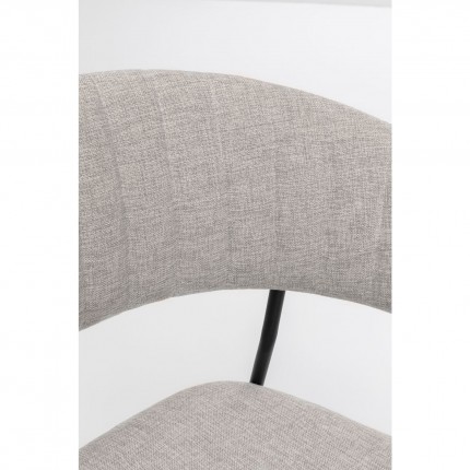 Chair with armrests Belle grey Kare Design