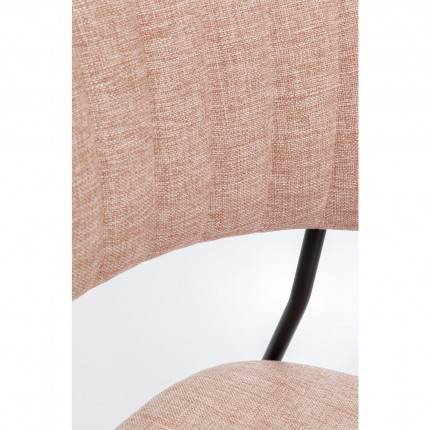 Chair with armrests Belle pink Kare Design