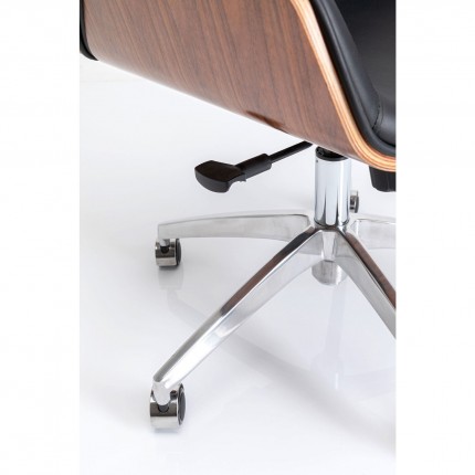 Swivel Office Chair Rouven black Kare Design