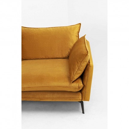 Corner Sofa Monza left velvet ocher Kare Design