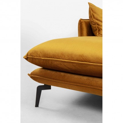 Corner Sofa Monza left velvet ocher Kare Design