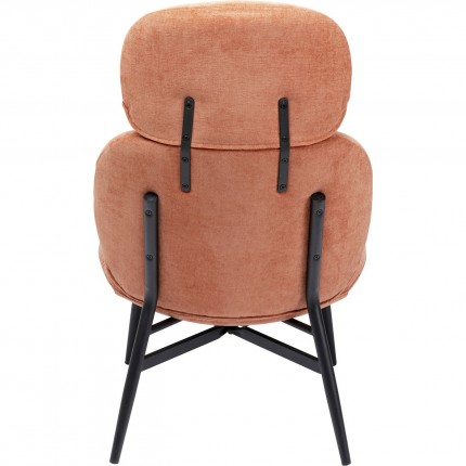 Armchair Elodie orange Kare Design