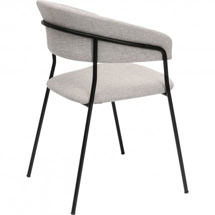 Chair with armrests Belle grey Kare Design