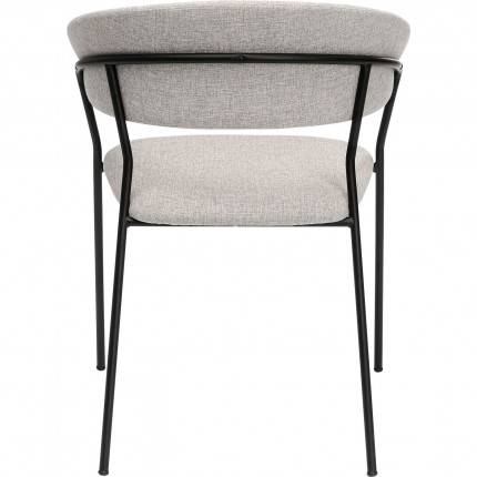 Chair with armrests Belle grey Kare Design