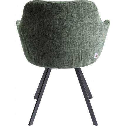 Chair with armrests Lady Loco Coco green Kare Design